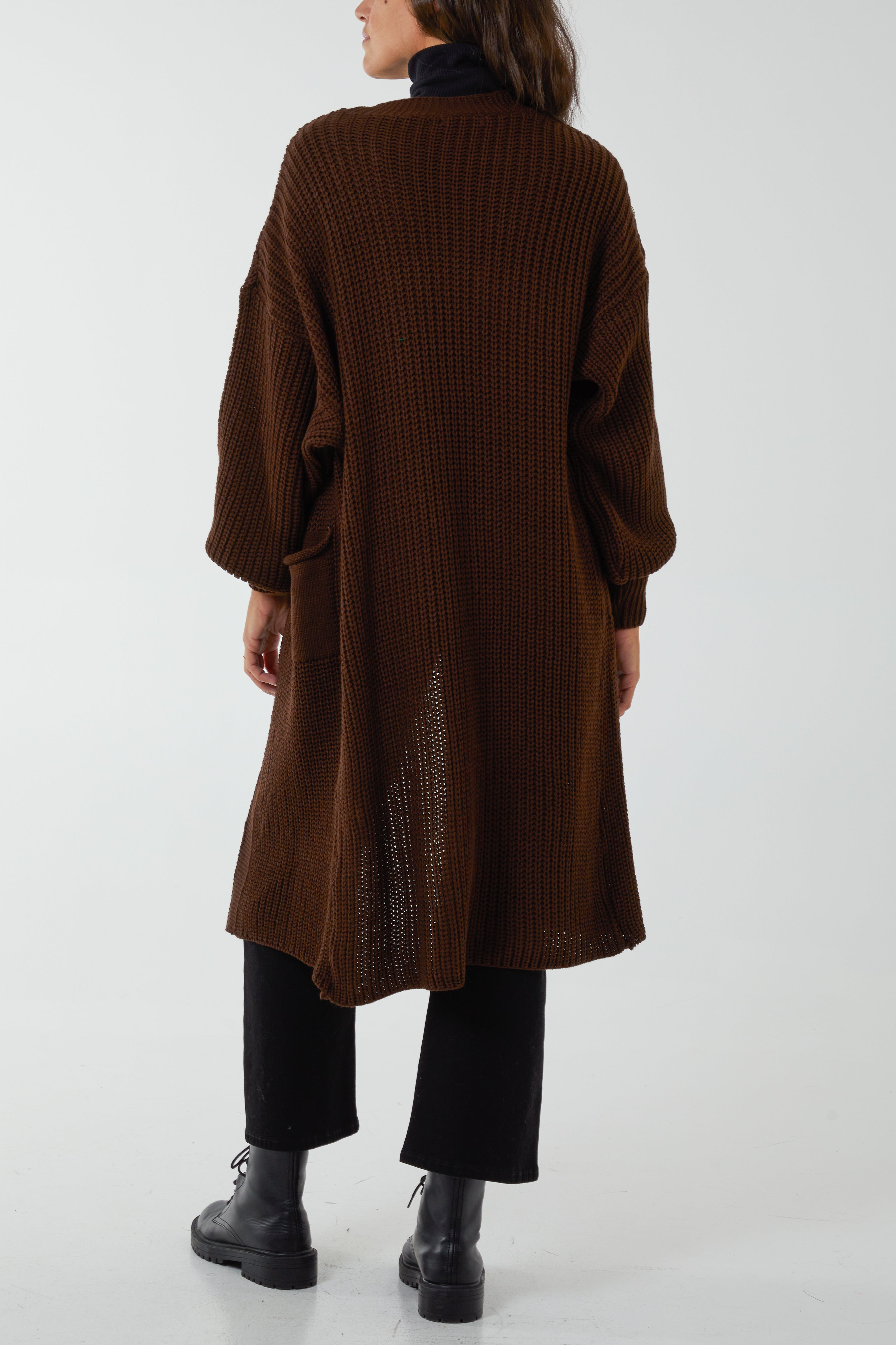Edge To Edge Knitted Long Cardigan CMF1 WearAll