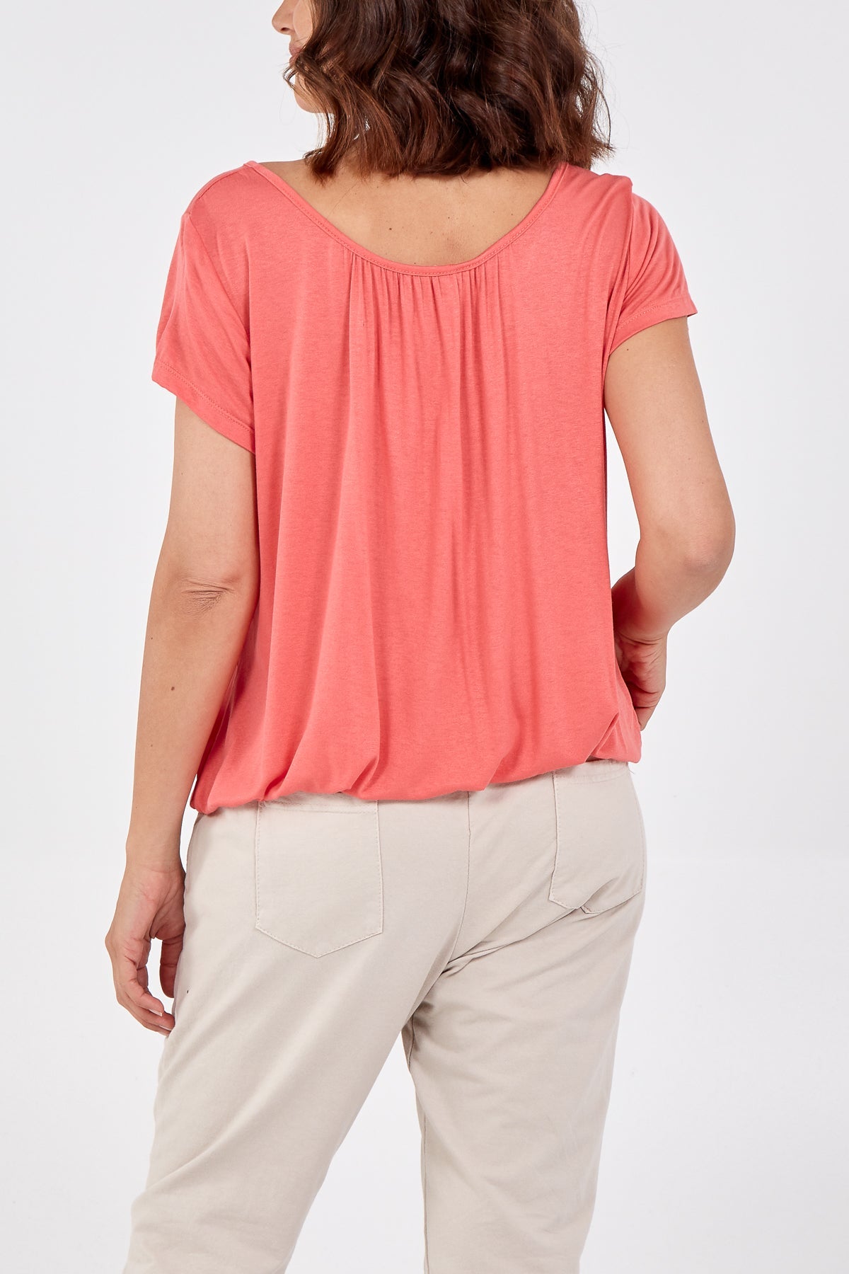 Scoop Neck Elastic Top TOPMF2 WearAll