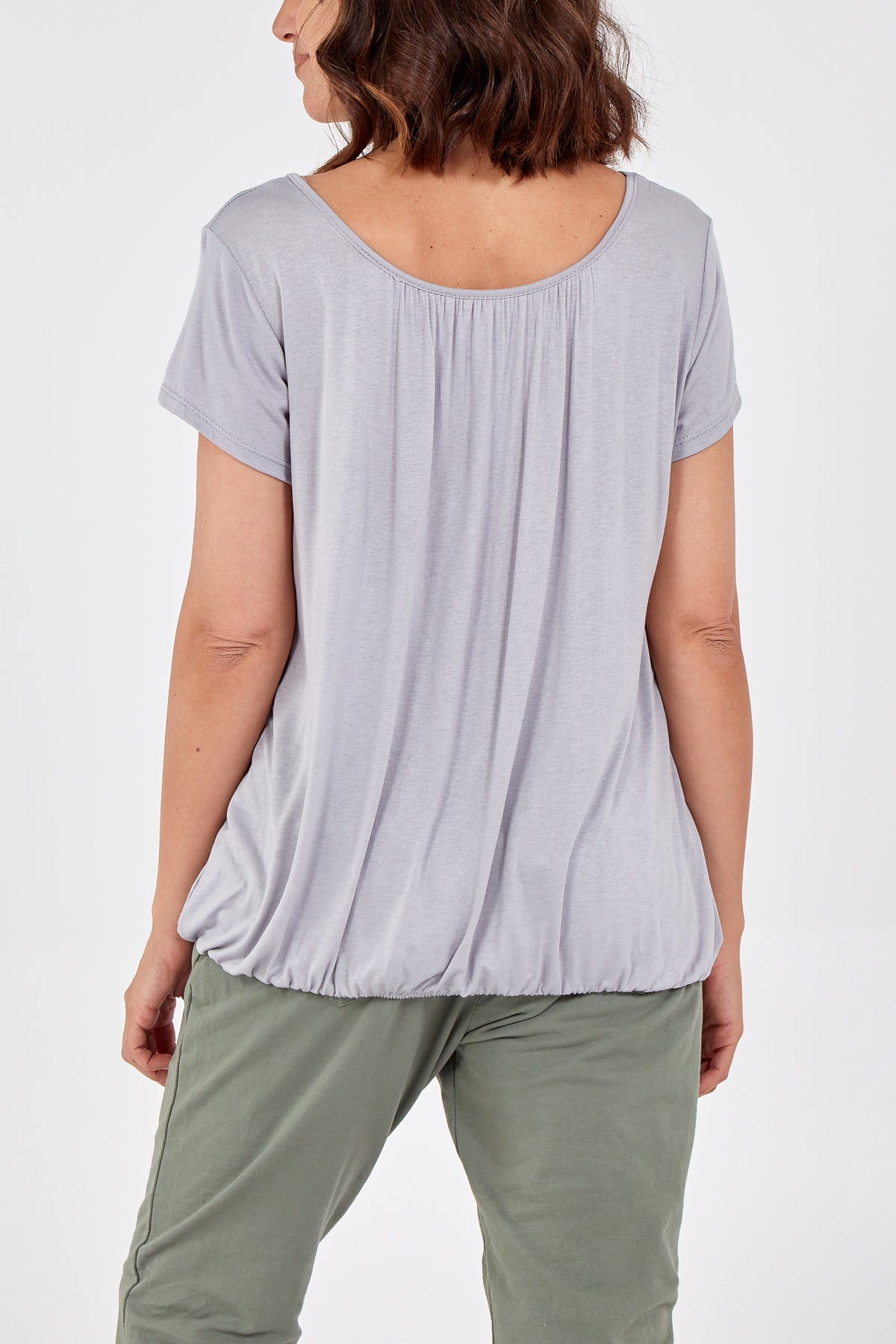 Scoop Neck Elastic Top TOPMF2 WearAll