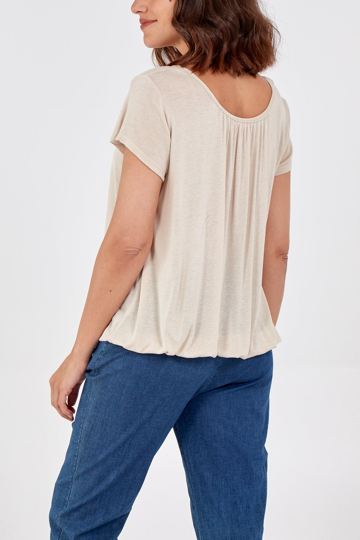 Scoop Neck Elastic Top TOPMF2 WearAll
