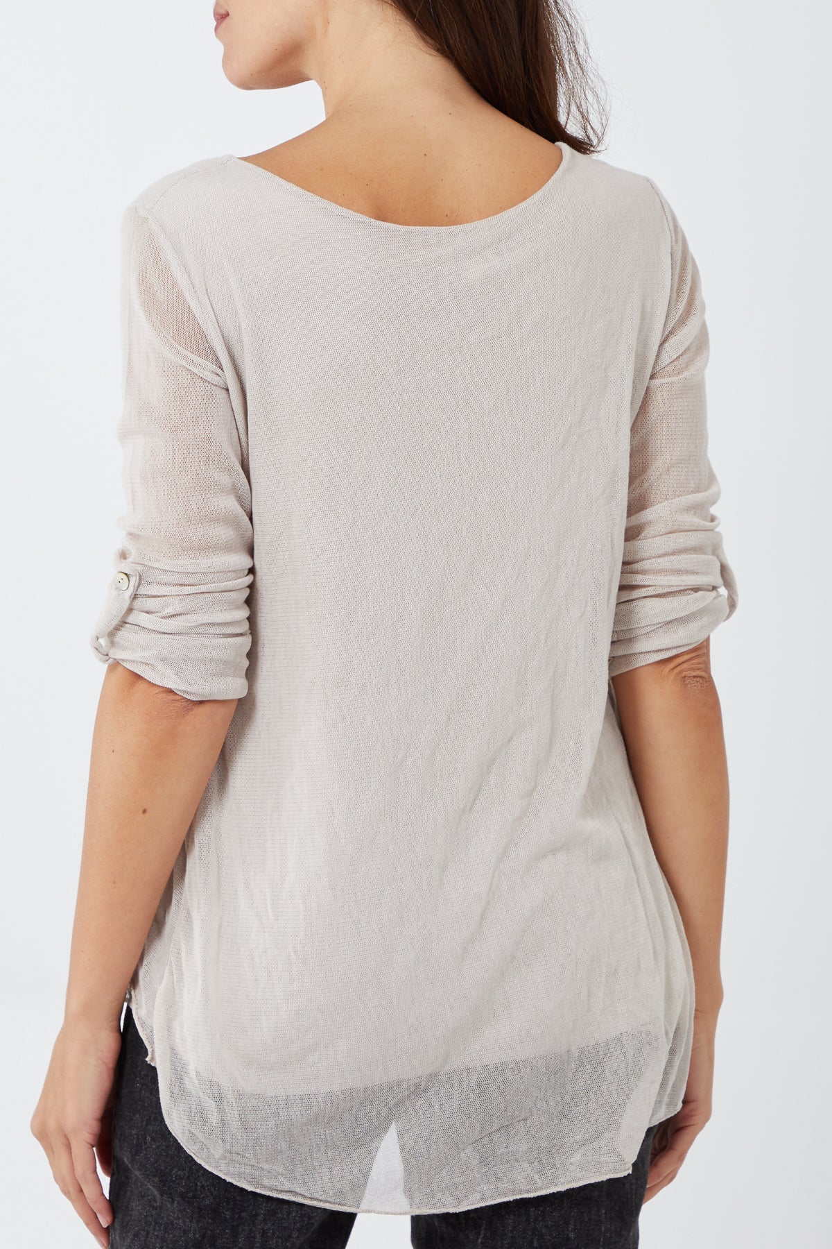 Double Layer Scoop Neck Sparkle Top TOPMF2 WearAll