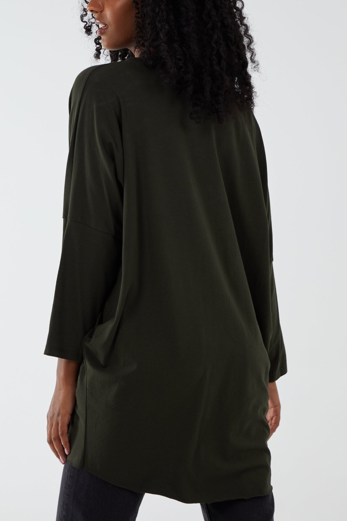 Scoop Neck Circle Star Stud Top TOPMF2 WearAll