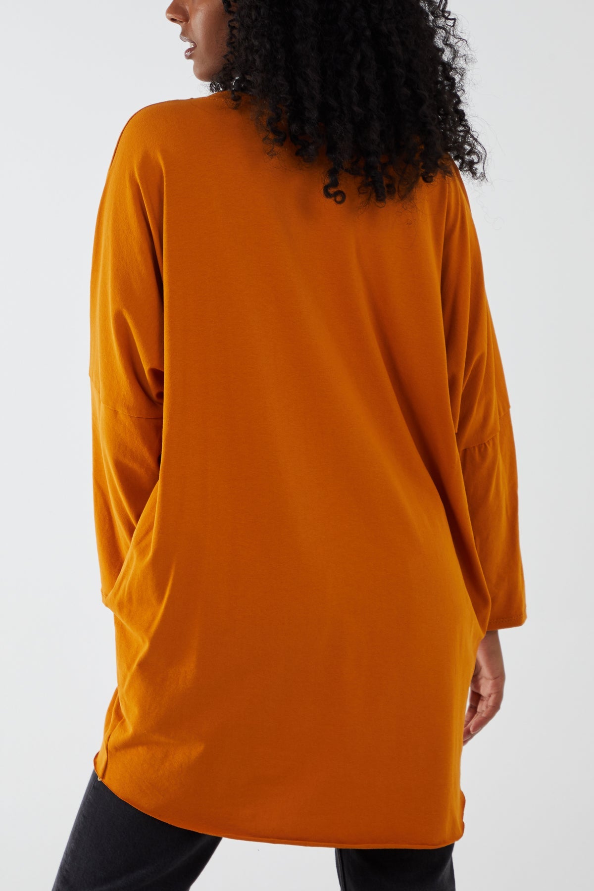 Scoop Neck Circle Star Stud Top TOPMF2 WearAll