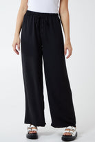 Drawstring Viscose Crepe Trouser TRS1 WearAll Black One Size