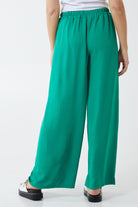 XL Drawstring Viscose Crepe Wide Leg Trousers TRS1 WearAll