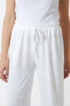 XL Drawstring Viscose Crepe Wide Leg Trousers TRS1 WearAll