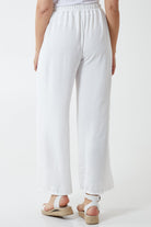 XL Drawstring Viscose Crepe Wide Leg Trousers TRS1 WearAll