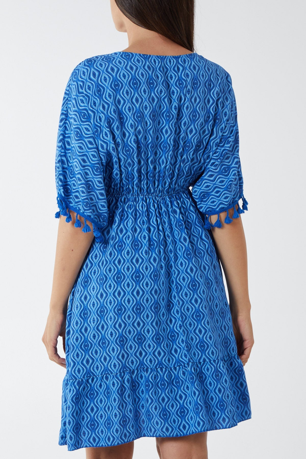 Geometric Tassel Trim Dress DMF2 WearAll