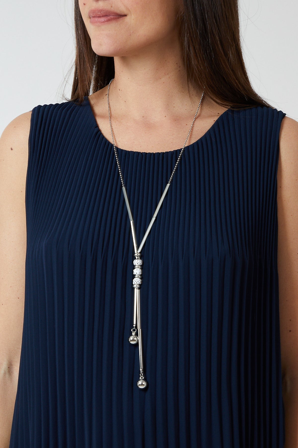 Pleated Necklace Vest TOPMF2 WearAll