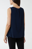 Pleated Necklace Vest TOPMF2 WearAll