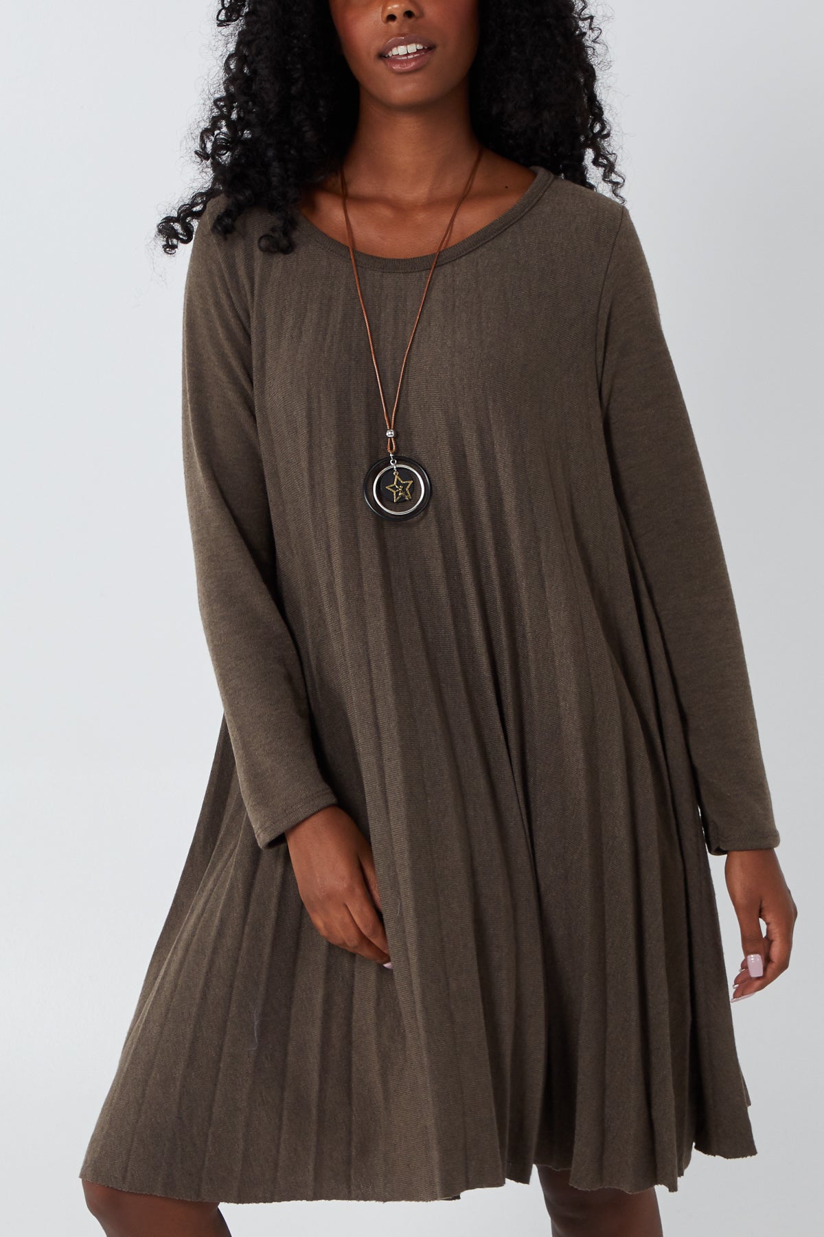 Pleated Necklace Dress DMF2 WearAll