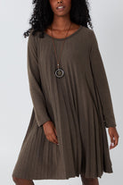Pleated Necklace Dress DMF2 WearAll