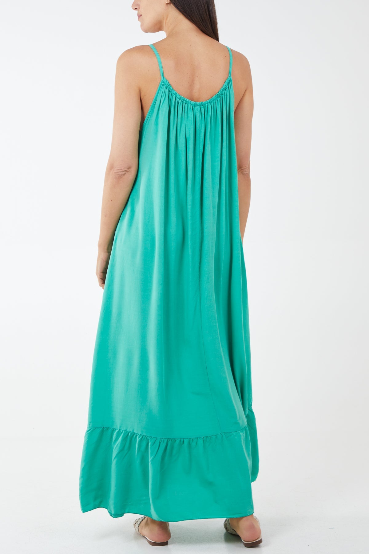 Cami Strap Relaxed Tiered Maxi Dress DMF2 WearAll