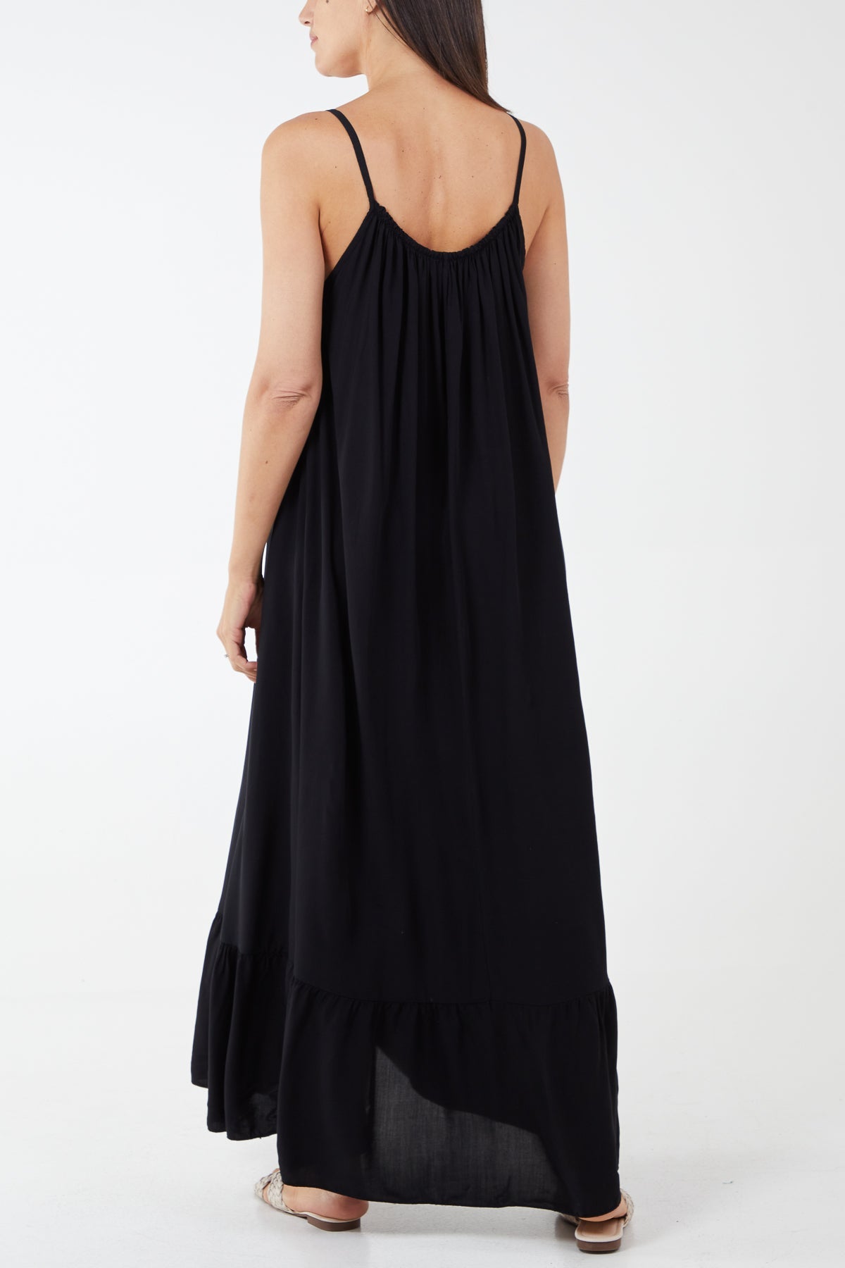 Cami Strap Relaxed Tiered Maxi Dress DMF2 WearAll
