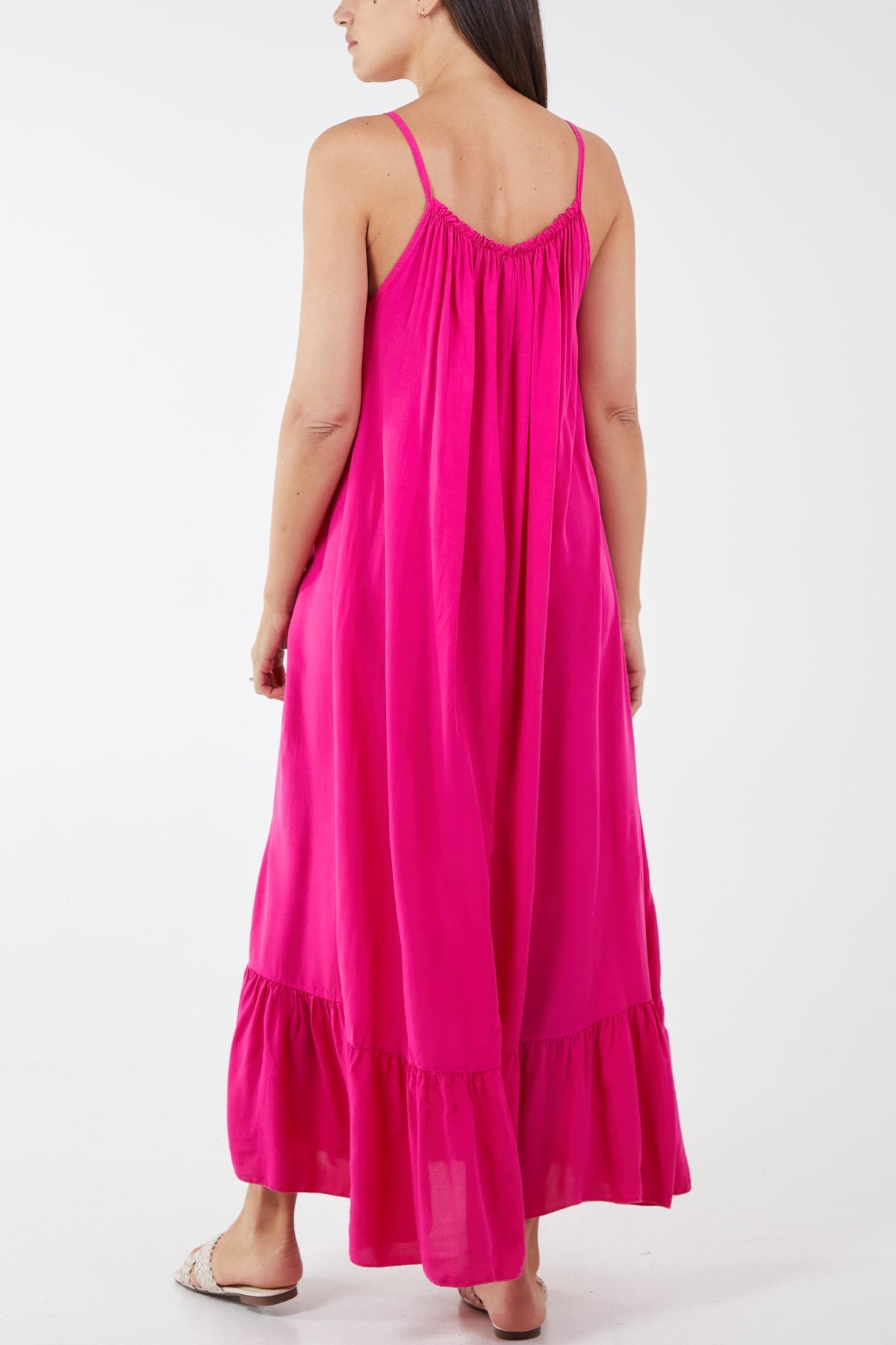 Cami Strap Relaxed Tiered Maxi Dress DMF2 WearAll