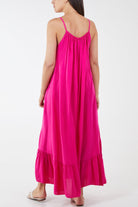 Cami Strap Relaxed Tiered Maxi Dress DMF2 WearAll