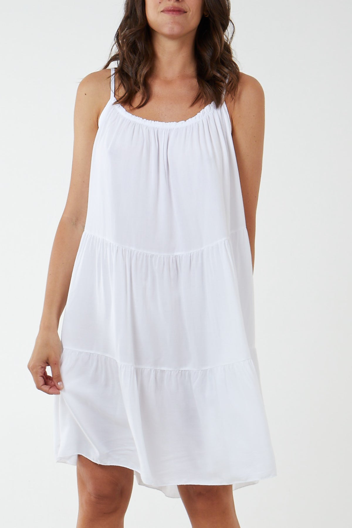 Cami Strap Tiered Smock Dress DMF2 WearAll