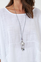 100% Cotton Oversized Pocket Necklace Top TOPMF2 WearAll