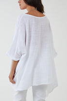 100% Cotton Oversized Pocket Necklace Top TOPMF2 WearAll