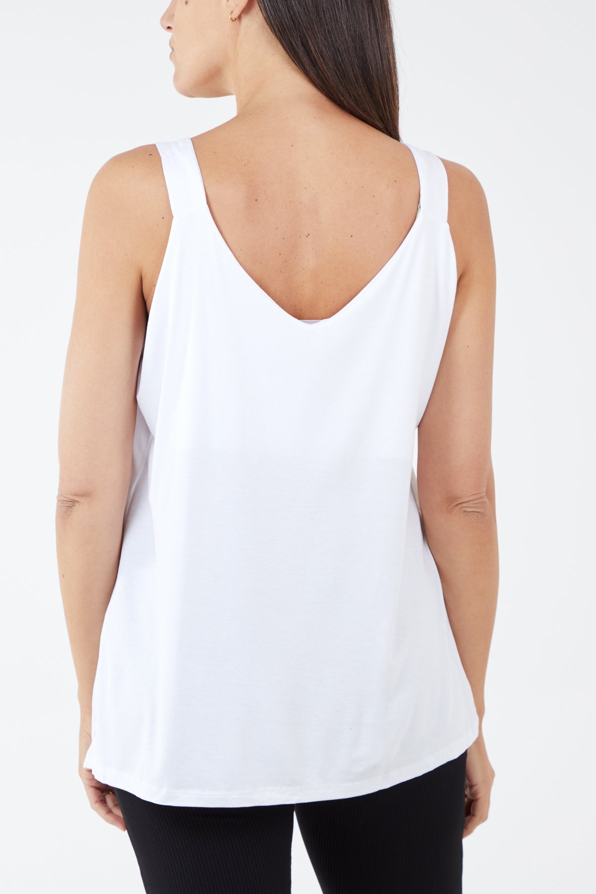 Double Layer Scoop Neck Vest TOPMF2 WearAll