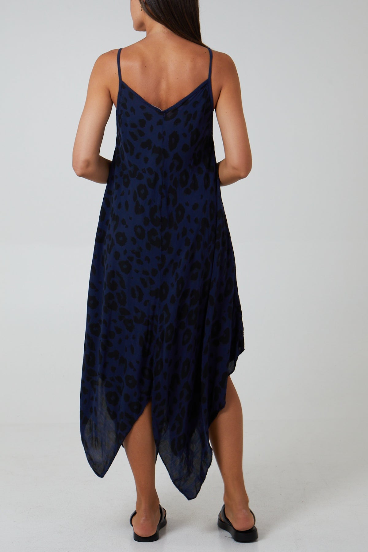 Hanky Hem Leopard Print Dress DMF2 WearAll