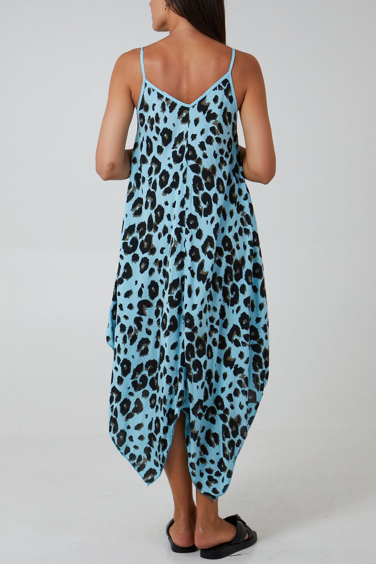 Hanky Hem Leopard Print Dress DMF2 WearAll