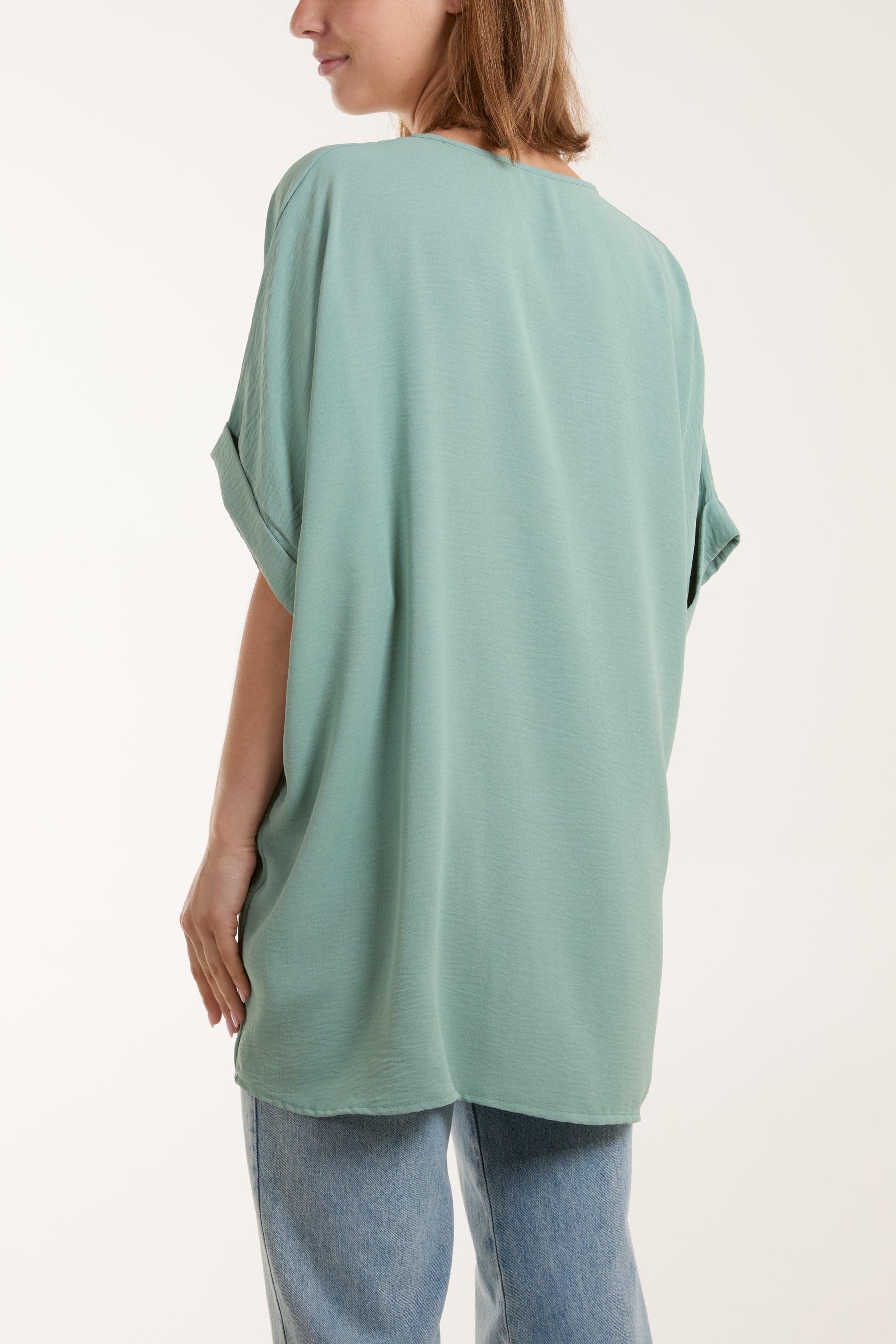 Twist Front Oversized Cocoon Blouse TOPMF2 WearAll