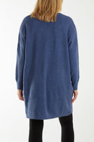 Longline Tortoiseshell Button Pocket Cardigan CMF1 WearAll
