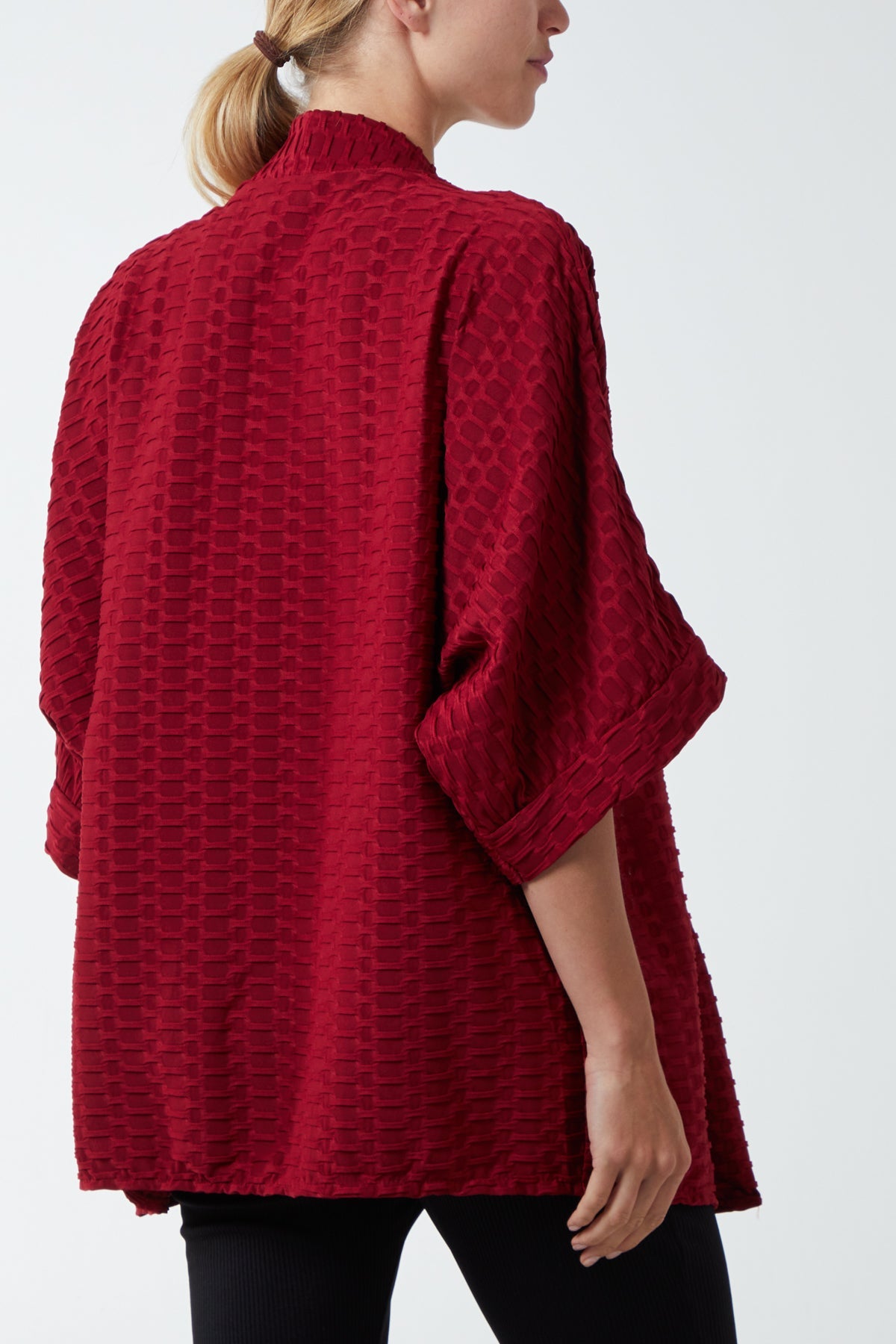 Waffle Texture Jersey Kimono Jacket JK1 WearAll