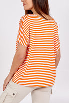 V-Neck Stripe T-Shirt TOPMF2 WearAll