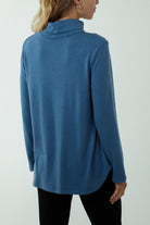 Roll Neck Fine Knit Jumper JMF1 WearAll