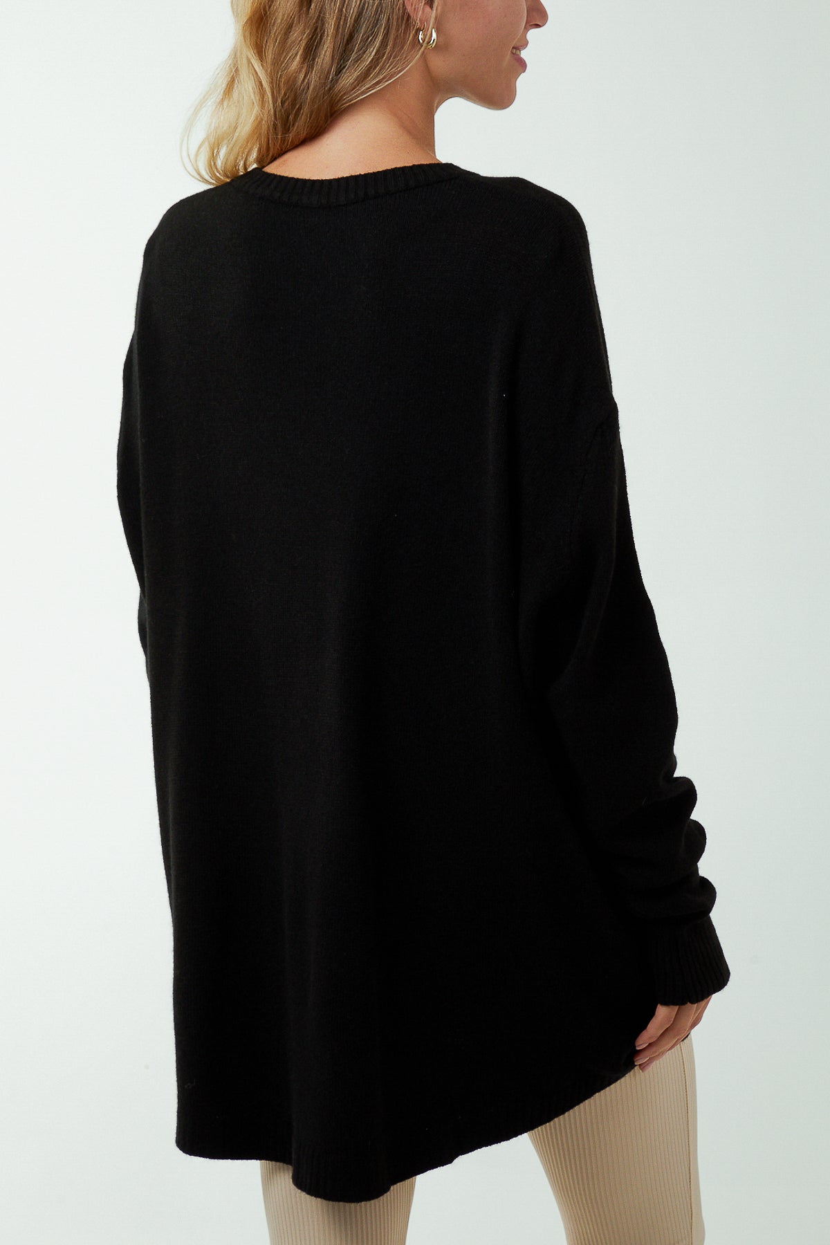 Pocket Crew Neck Oversized Jumper JMF1 WearAll