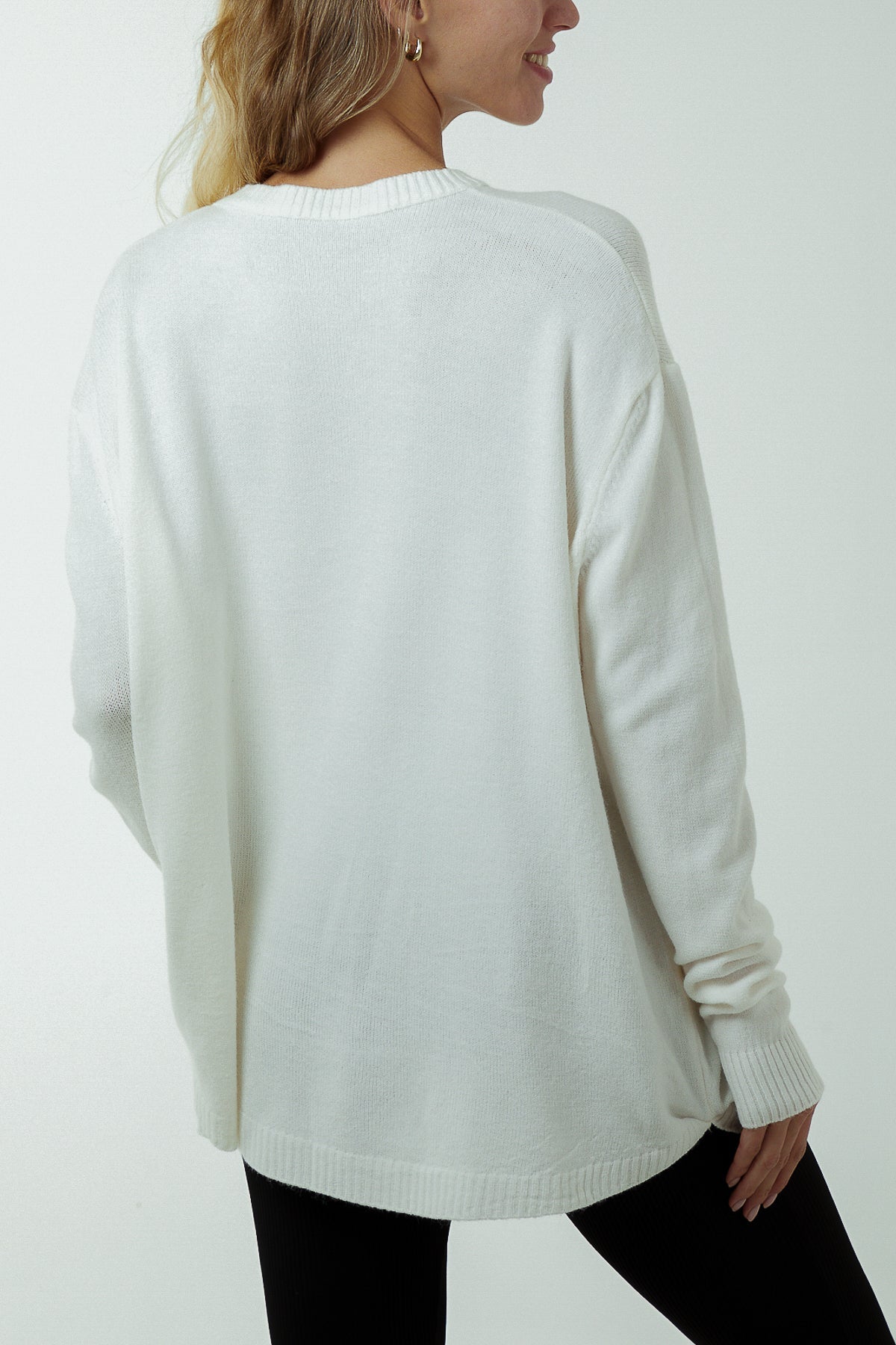 Pocket Crew Neck Oversized Jumper JMF1 WearAll