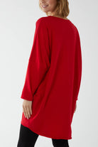 Sequin Teddy Bear Christmas Sweatshirt Jumper SWS1 WearAll