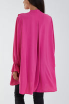 Flounce Poly Crepe Oversized Shirt TOPMF2 WearAll