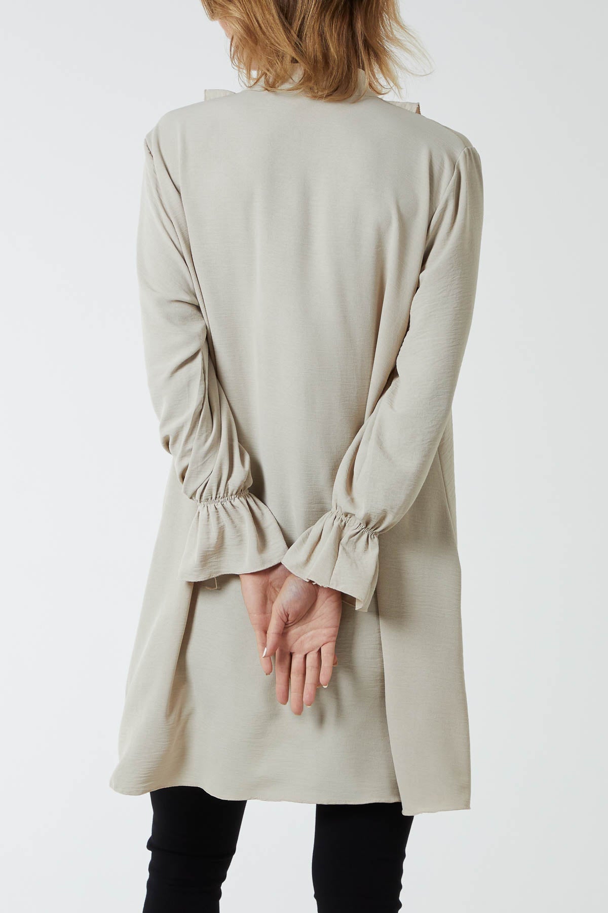 Ruffle Neck Tunic Dress DMF2 WearAll