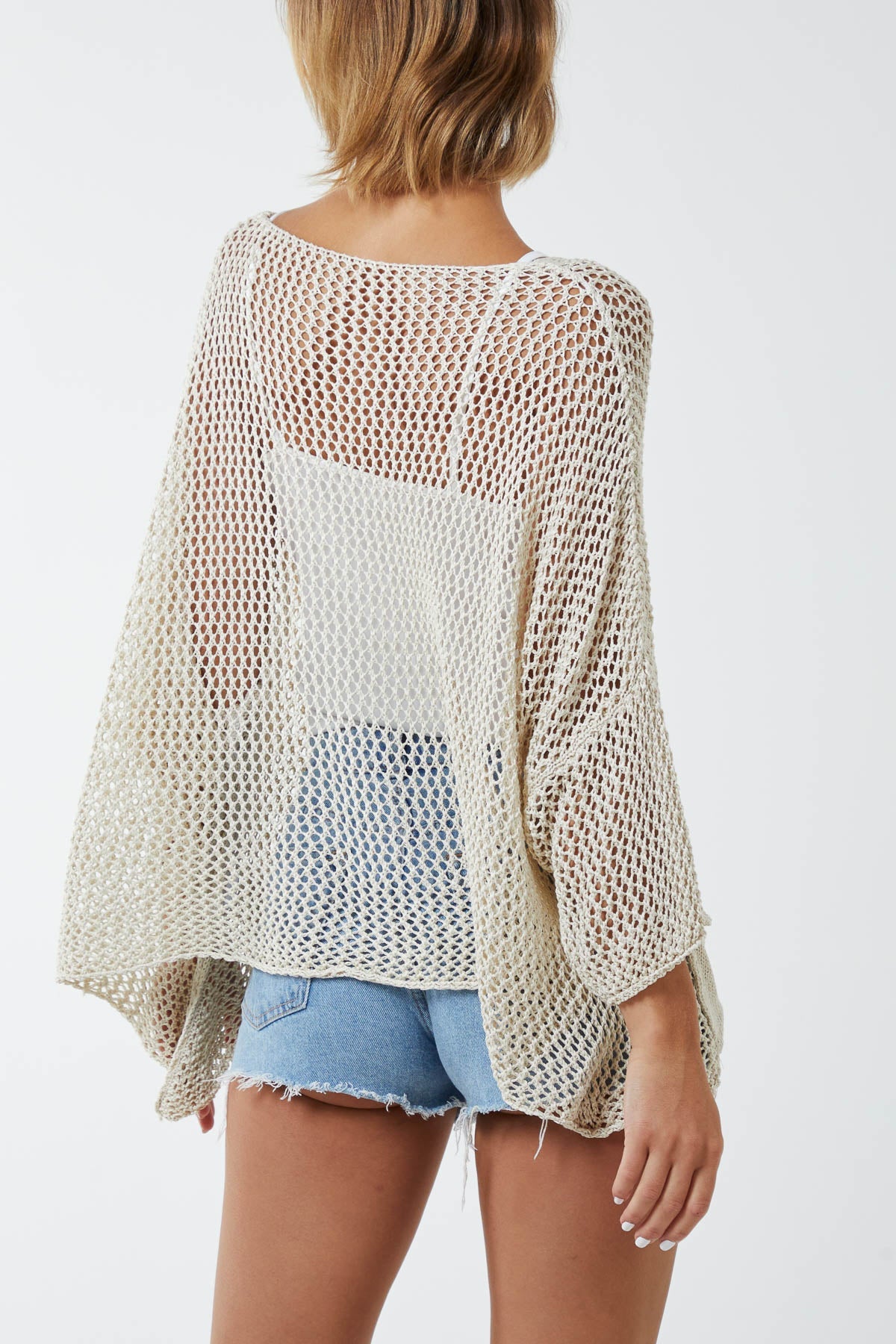 Two Pocket Crochet Blouse TOPMF2 WearAll