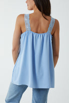 Lace Cami V Neck Top Tops WearAll