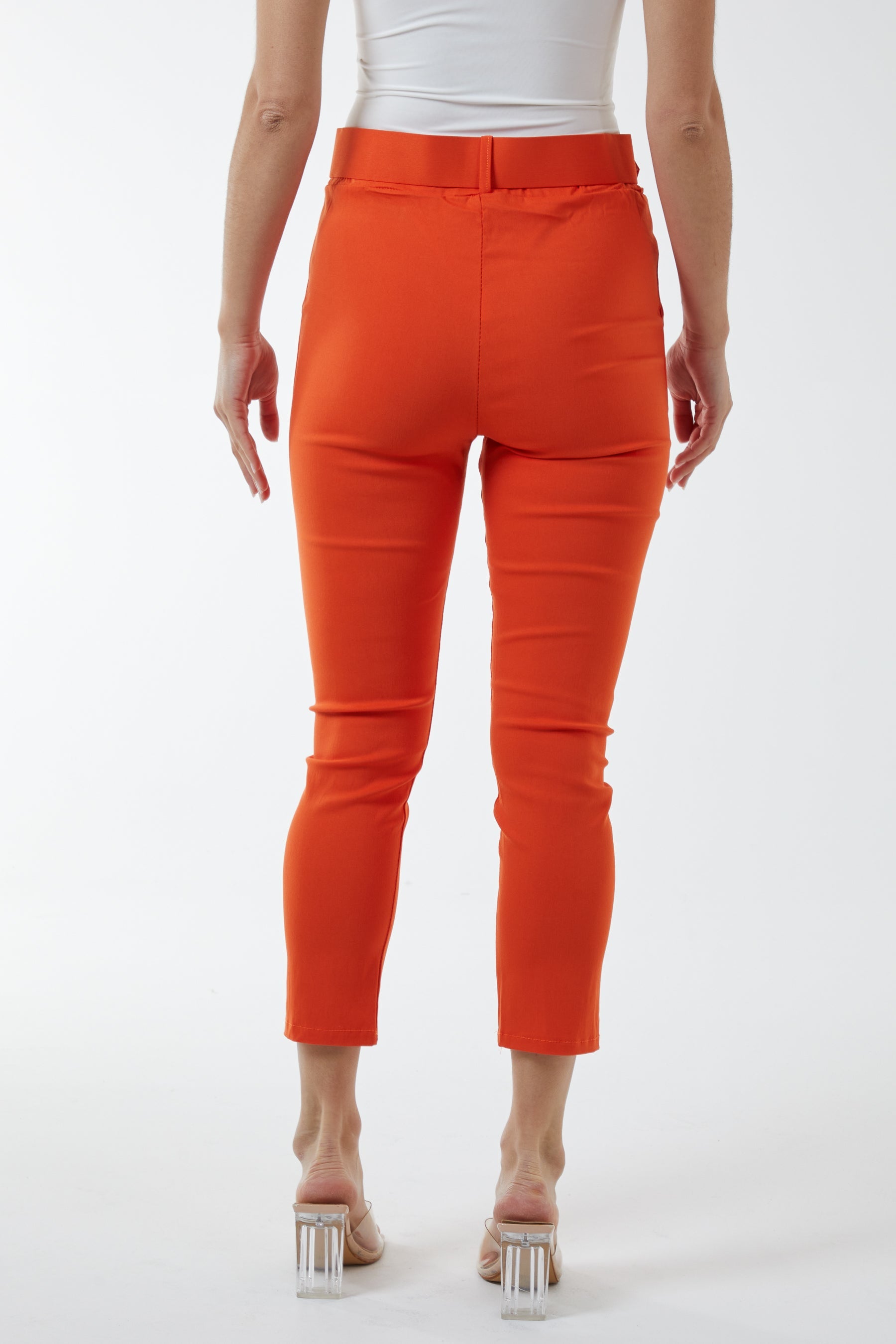 Pin Tuck Belted Capri Trousers Trousers WearAll