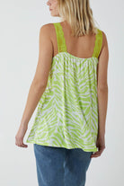 Zebra Lace Cami Vest Vests WearAll