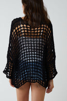 Crochet Round Neck Long Sleeve Top TOPMF2 WearAll