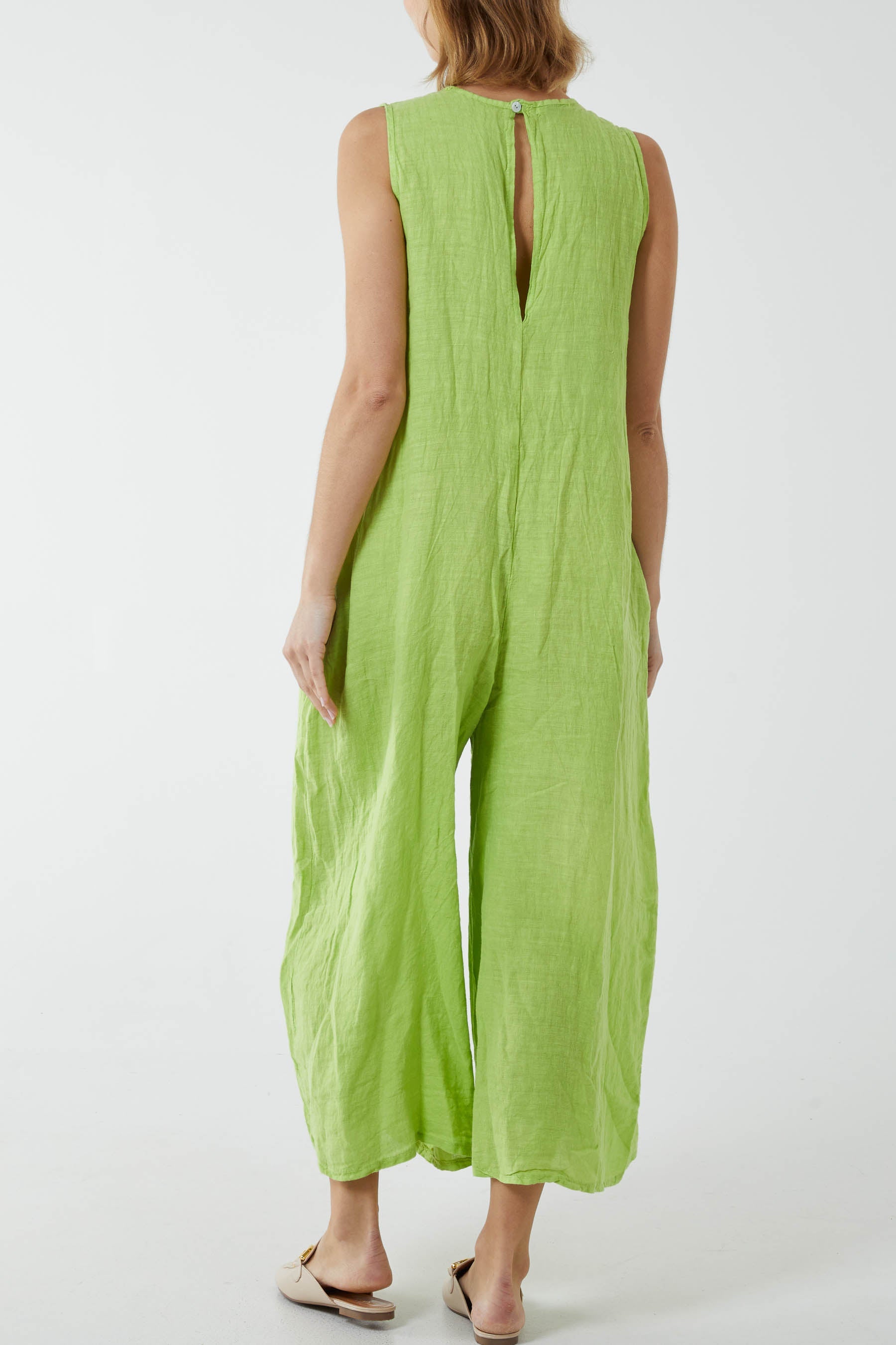 Linen Sleeveless Jumpsuit Jumpsuit WearAll