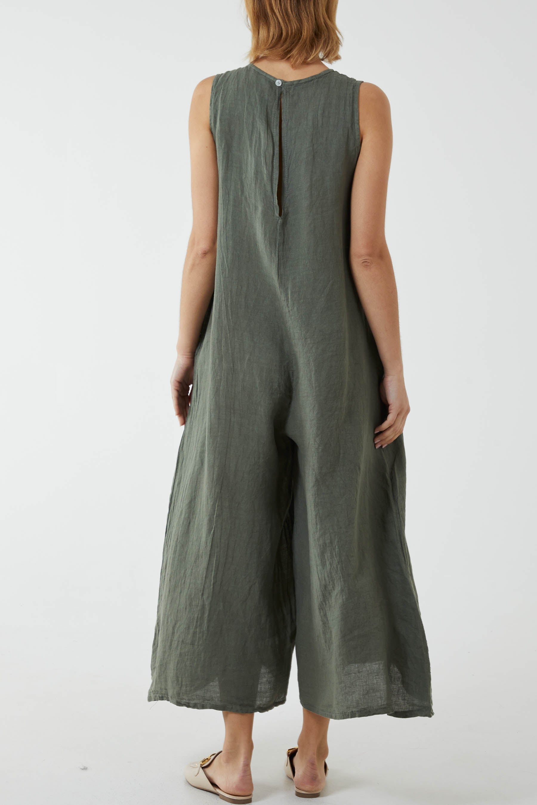 Linen Sleeveless Jumpsuit Jumpsuit WearAll