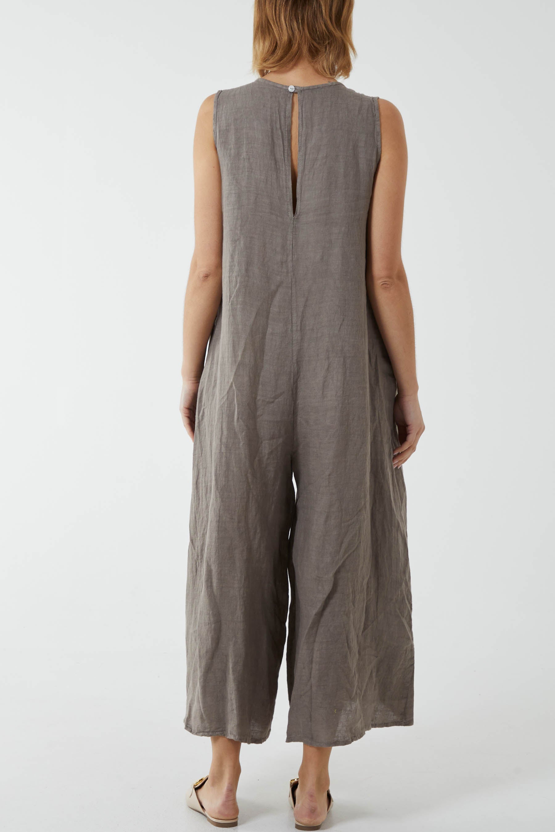 Linen Sleeveless Jumpsuit Jumpsuit WearAll