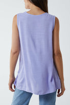 Kiwi Collar Satin Trim Vest TOPMF2 WearAll