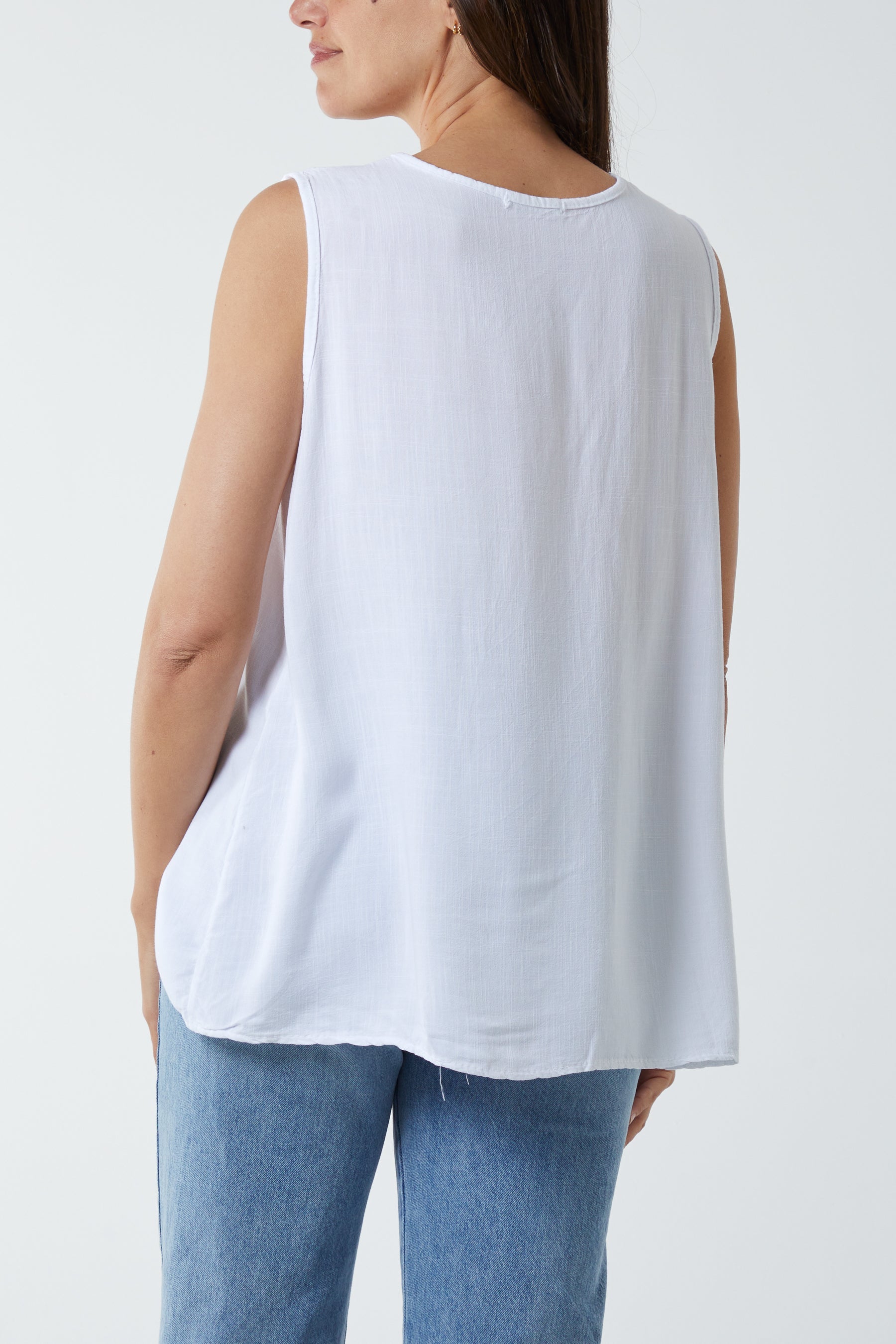 Kiwi Collar Satin Trim Vest TOPMF2 WearAll