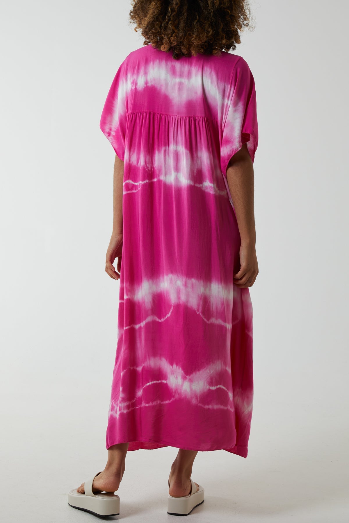 V-Neck Tie Dye Maxi Dress Dresses WearAll