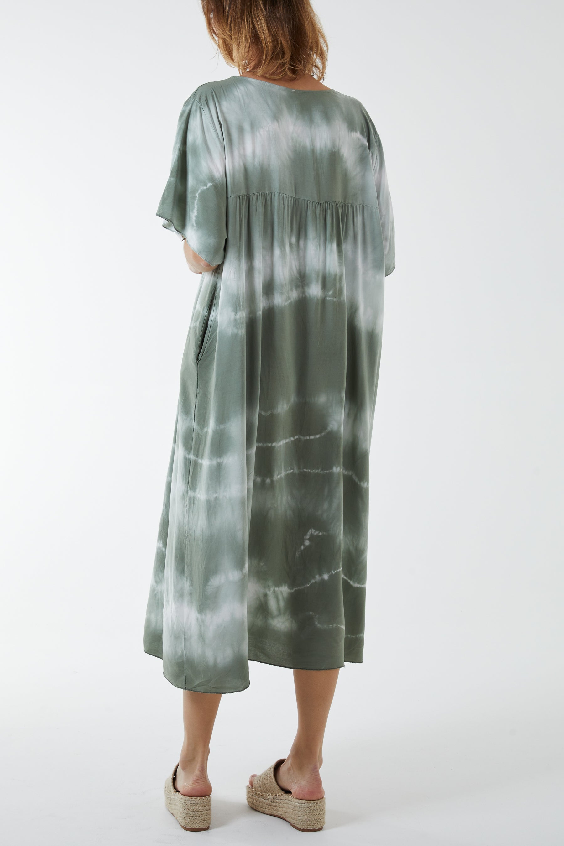 V-Neck Tie Dye Maxi Dress Dresses WearAll