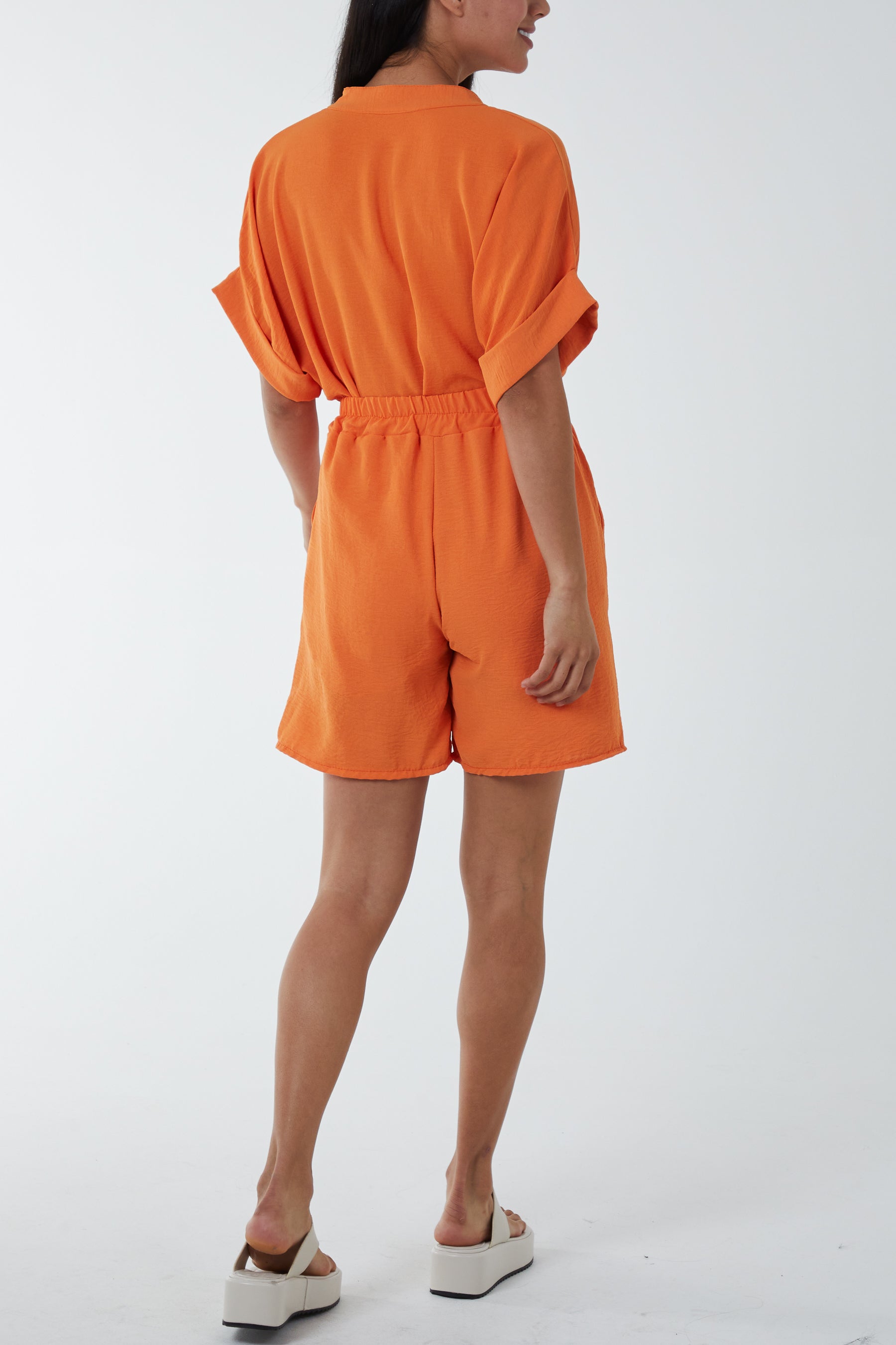 V-Neck Top and Shorts Co-Ord Set Co-Ords WearAll