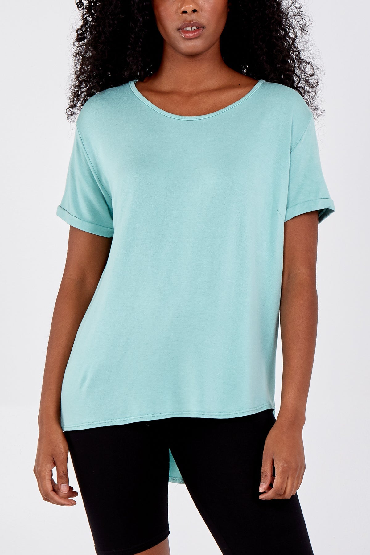 French Terry Super Soft Basic T-Shirt TOPMF2 WearAll Mint One Size